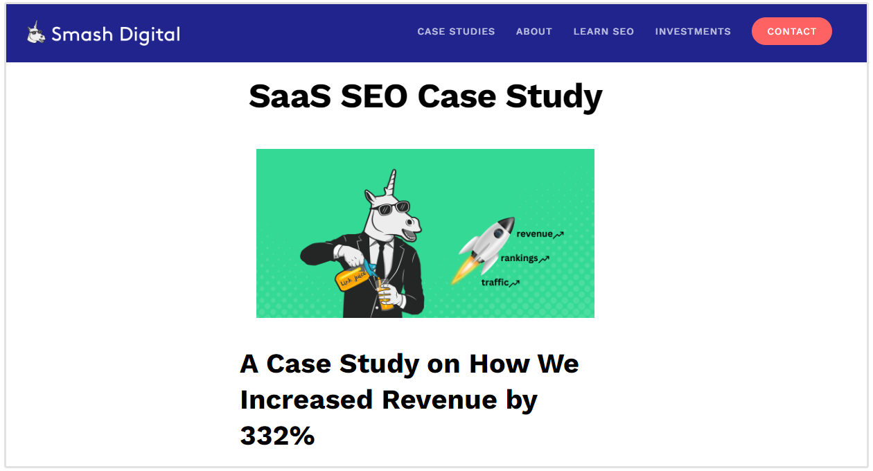 Agency case study example